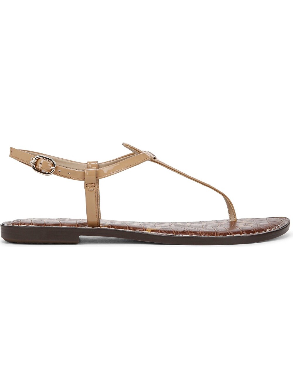 Sam Edelman Gigi Patent Leather T-Strap Sandals Tan Size 6 - Picture 10 of 16